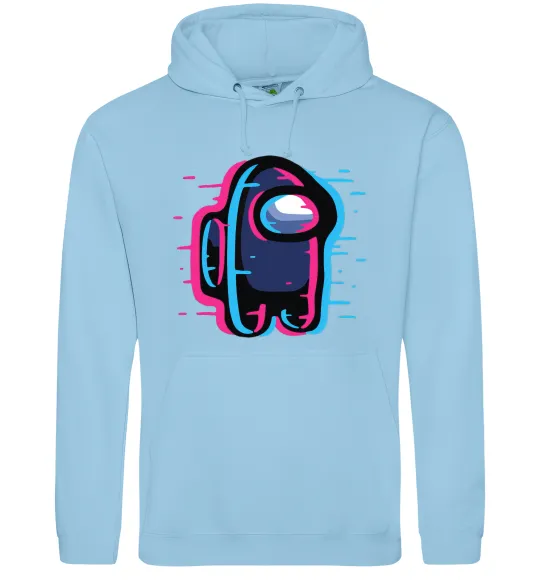 Мужская толстовка (худи) Among us сдвиг Голубой фото