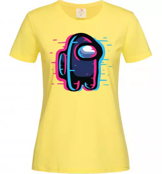 Жіноча футболка Among us сдвиг Лимонний фото