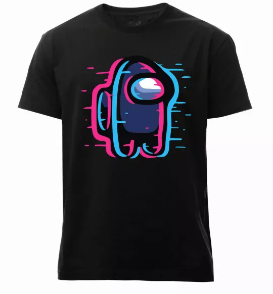 Чоловіча преміум футболка Among us сдвиг Чорний фото