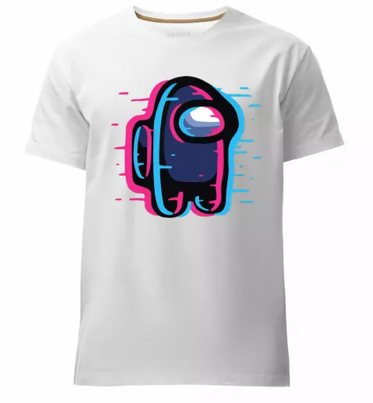 Чоловіча преміум футболка Among us сдвиг Білий фото