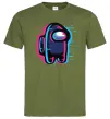Мужская футболка Among us сдвиг Оливковый Мужская футболка Among us сдвиг Оливковый фото