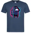 Мужская футболка Among us сдвиг Темно-синий Мужская футболка Among us сдвиг Темно-синий фото