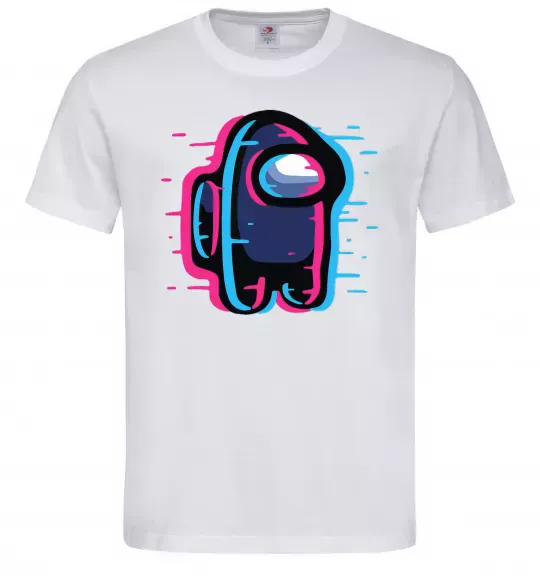 Мужская футболка Among us сдвиг Белый фото