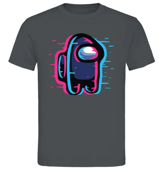 Мужская футболка Among us сдвиг Графит фото