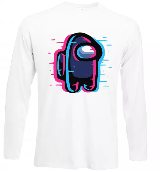 Лонгслив Among us сдвиг Белый фото