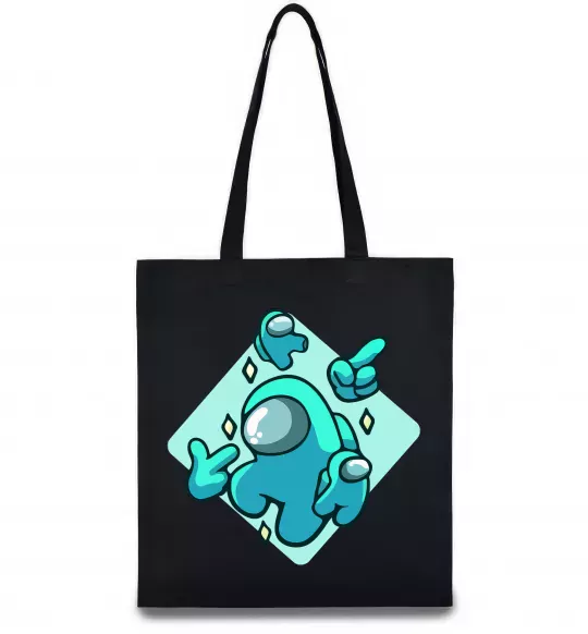 Эко-сумка Among us blue Черный фото