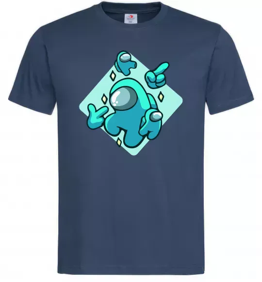 Мужская футболка Among us blue Темно-синий фото