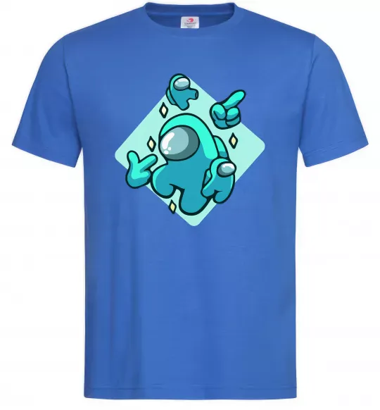 Мужская футболка Among us blue Ярко-синий фото