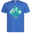 Мужская футболка Among us blue Ярко-синий фото