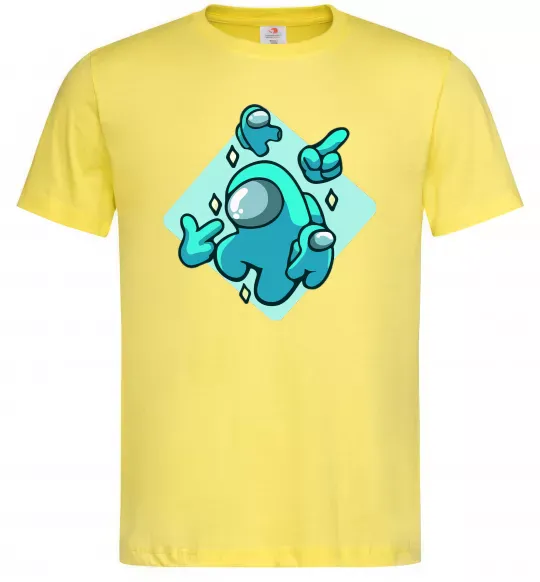 Мужская футболка Among us blue Лимонный фото