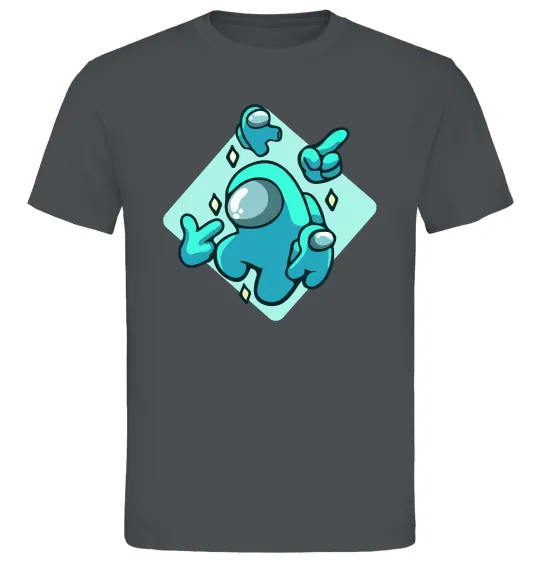 Мужская футболка Among us blue Графит фото