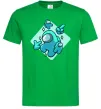 Мужская футболка Among us blue Зеленый фото