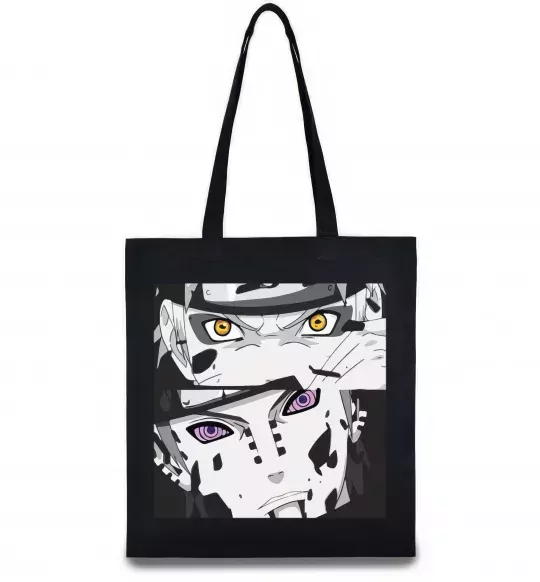 Эко-сумка Naruto eyes Черный фото