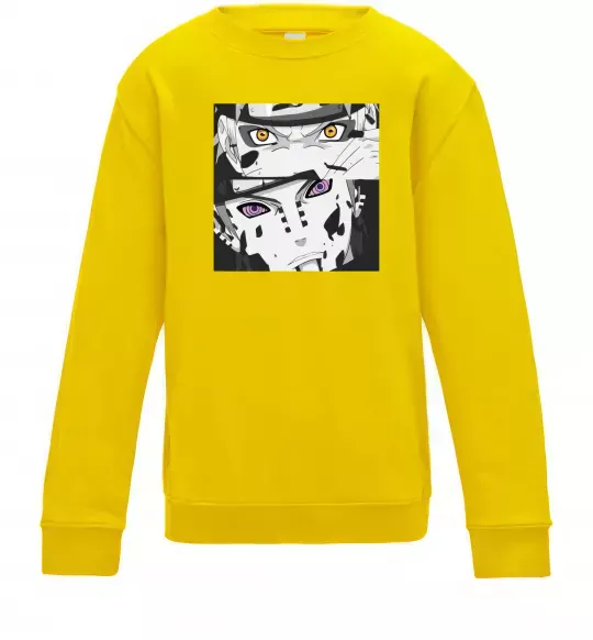 Детский Свитшот Naruto eyes Солнечно желтый фото