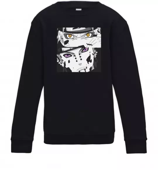 Детский Свитшот Naruto eyes Черный фото