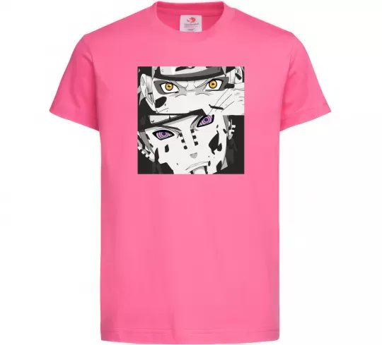 Дитяча футболка Naruto eyes Яскраво-рожевий фото