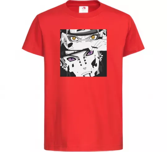 Дитяча футболка Naruto eyes Червоний фото