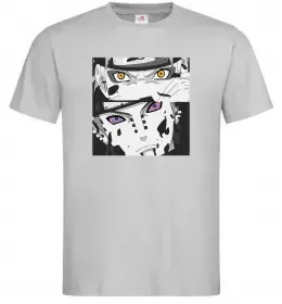 Мужская футболка Naruto eyes Серый фото