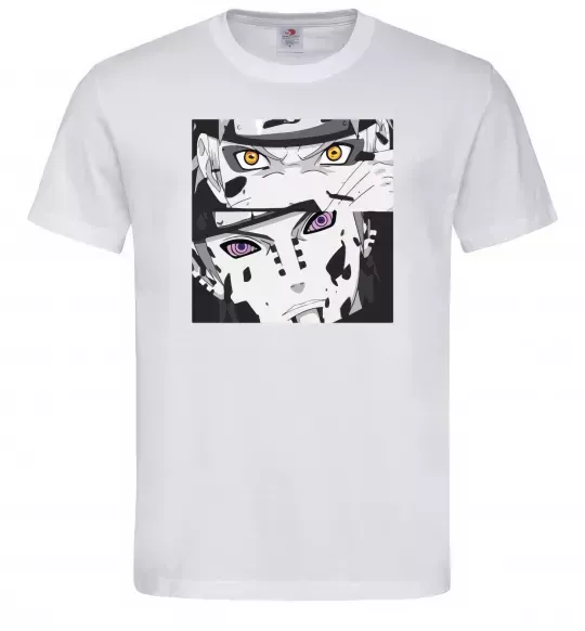 Мужская футболка Naruto eyes Белый фото
