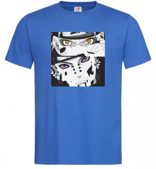 Мужская футболка Naruto eyes Ярко-синий фото
