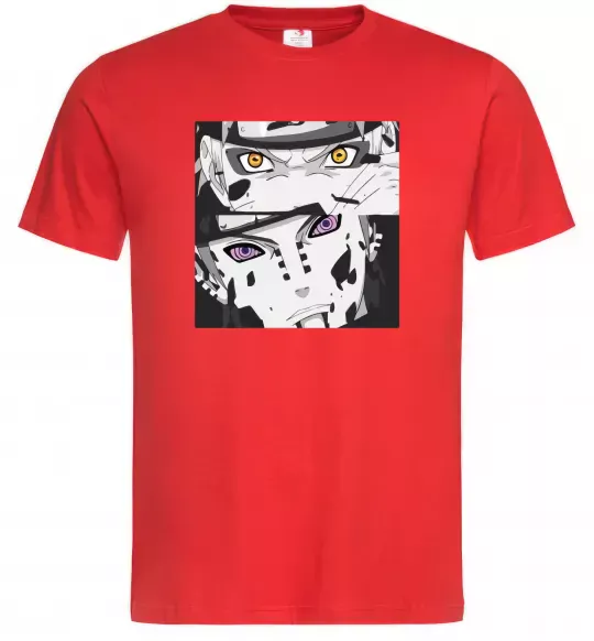 Мужская футболка Naruto eyes Красный фото