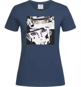 Женская футболка Naruto eyes Темно-синий фото