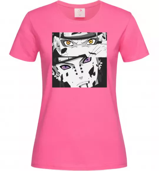 Женская футболка Naruto eyes Ярко-розовый фото