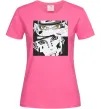 Женская футболка Naruto eyes Ярко-розовый Женская футболка Naruto eyes Ярко-розовый фото