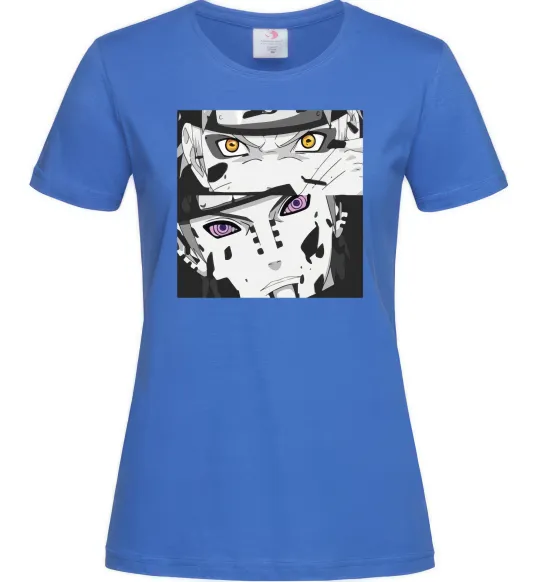 Женская футболка Naruto eyes Ярко-синий фото