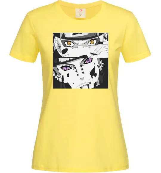 Женская футболка Naruto eyes Лимонный фото