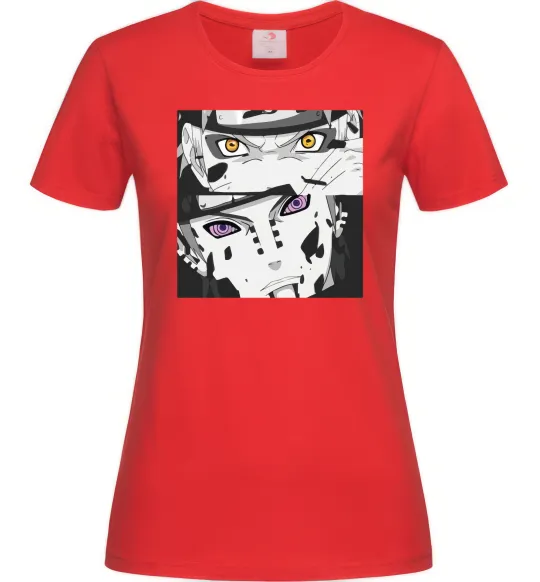 Женская футболка Naruto eyes Красный фото