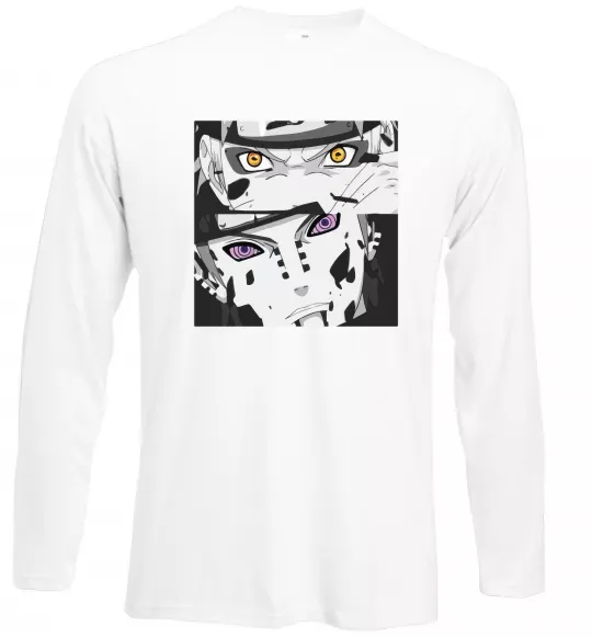 Лонгслив Naruto eyes Белый фото