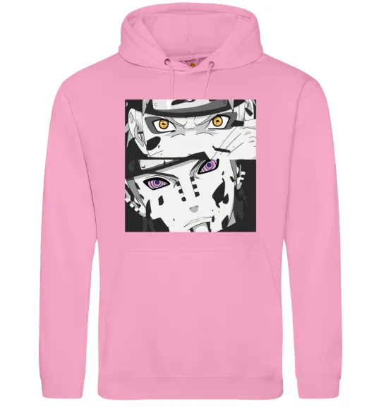 Мужская толстовка (худи) Naruto eyes Розовый фото