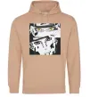 Чоловіча толстовка (худі) Naruto eyes Пісочний фото