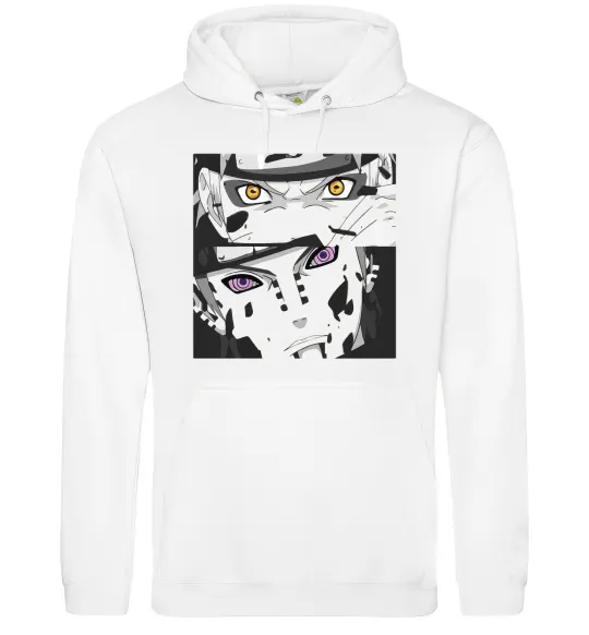 Жіноча толстовка (худі) Naruto eyes Білий фото