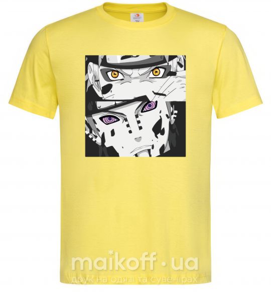 Мужская футболка Naruto eyes Лимонный фото