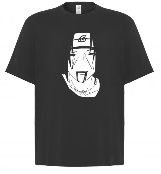 Футболка Оверсайз Itachi naruto Чорний фото