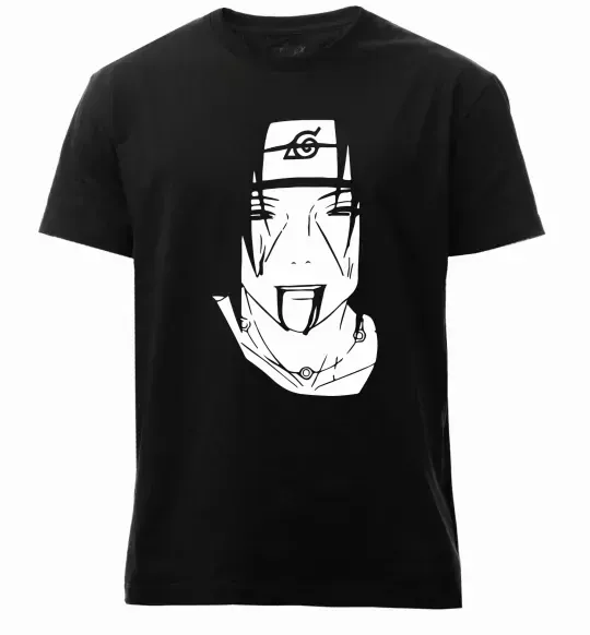 Чоловіча преміум футболка Itachi naruto Чорний фото
