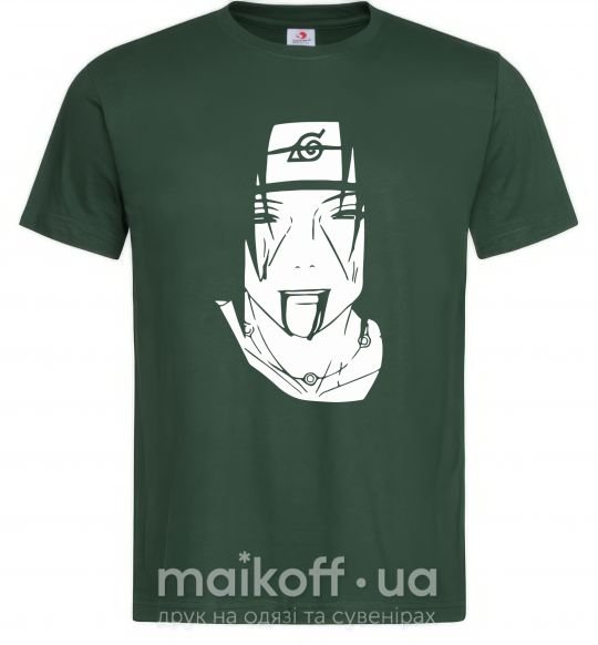 Мужская футболка Itachi naruto Темно-зеленый фото