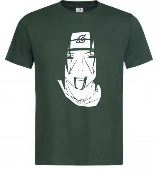 Чоловіча футболка Itachi naruto Темно-зелений фото