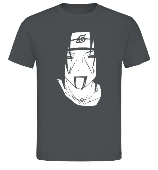 Чоловіча футболка Itachi naruto Графіт фото