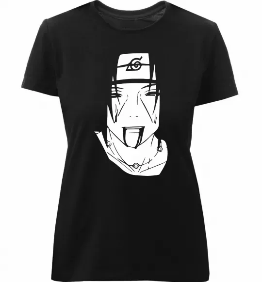 Жіноча преміум футболка Itachi naruto Чорний фото