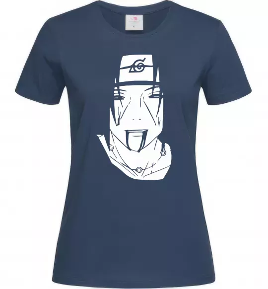 Женская футболка Itachi naruto Темно-синий фото