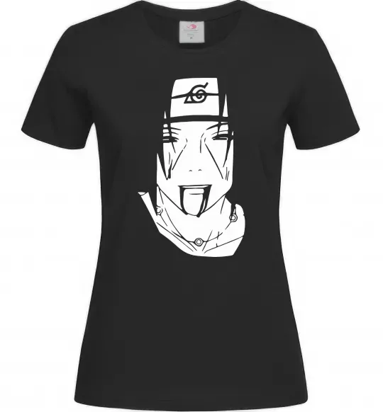 Женская футболка Itachi naruto Черный фото