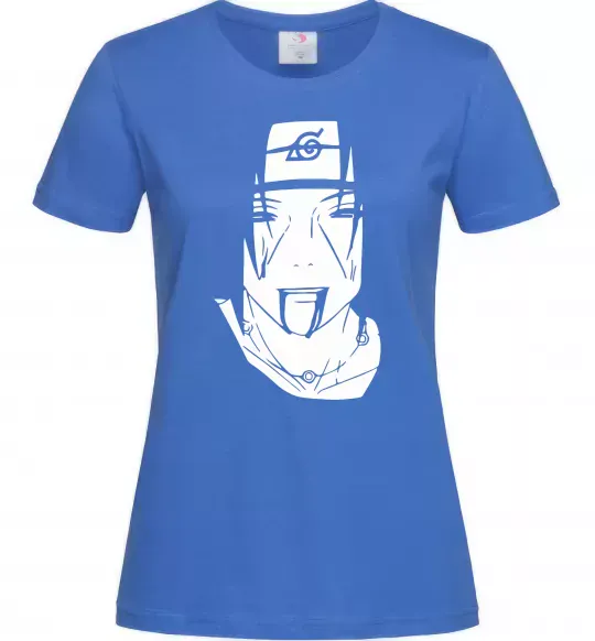 Женская футболка Itachi naruto Ярко-синий фото