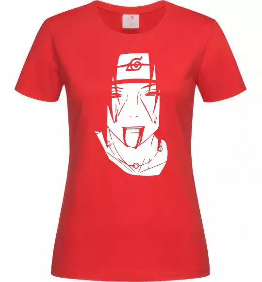 Женская футболка Itachi naruto Красный фото