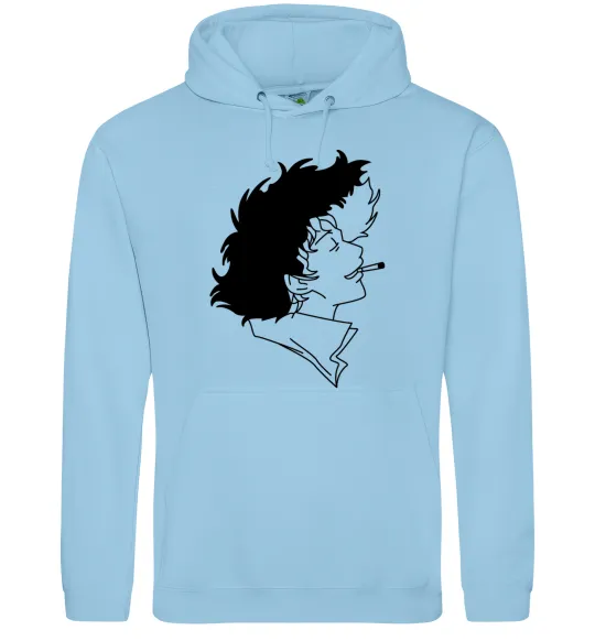 Мужская толстовка (худи) Cowboy bepop Голубой фото