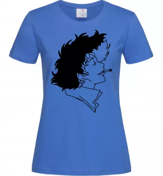 Жіноча футболка Cowboy bepop Яскраво-синій фото