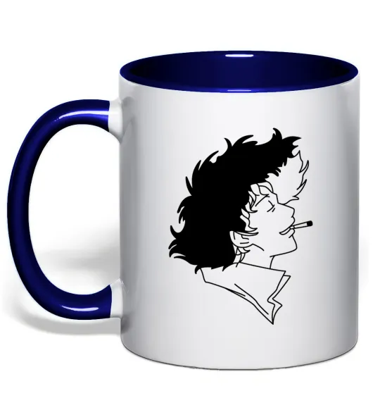 Чашка з кольоровою ручкою Cowboy bepop Глибокий темно-синій фото