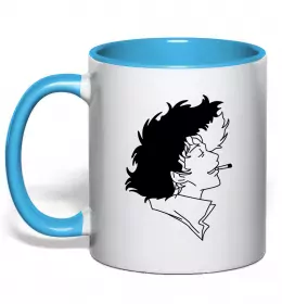 Чашка с цветной ручкой